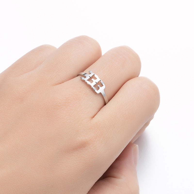 Venta al por mayor Anillos ajustables digitales de acero inoxidable